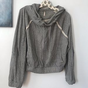 Free People • cropped hoodie sweatshirt